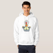 Kip met kookpot hoodie (Voorkant volledig)