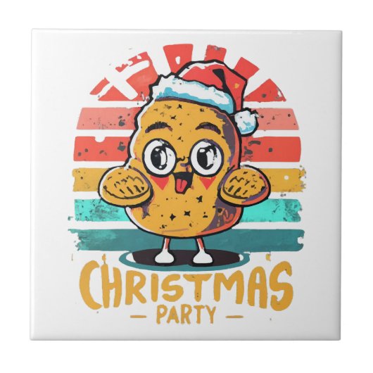 Kip-nugget Tegeltje (Voorkant)