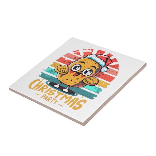 Kip-nugget Tegeltje (Zijkant)