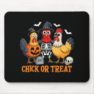 Kip of Behandeling Grappige Kip Halloween Kostuum Muismat