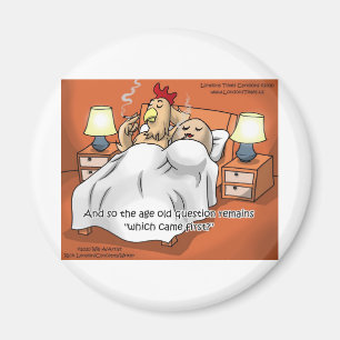 Kip of ei eerst? Grappige cadeaus en T-shirts Magneet