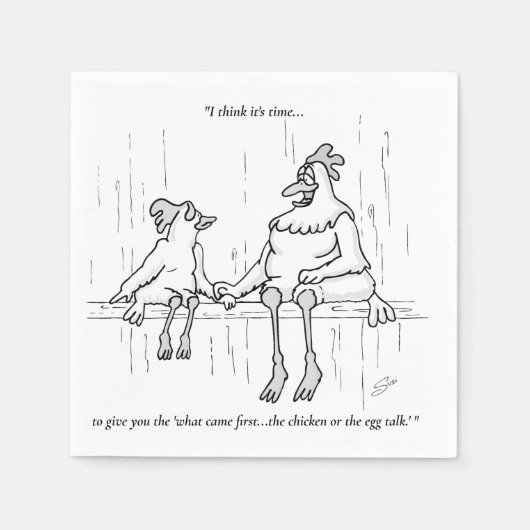 Kip of eieren servet (Voorkant)