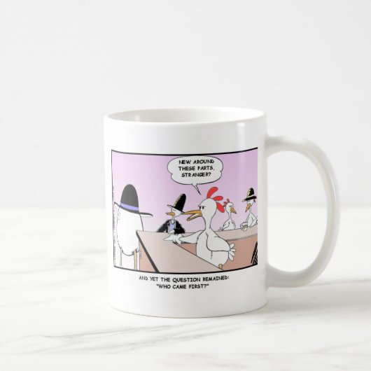 Kip of het Ei? Grappige Cadeaus & Verzamelaarsobje Koffiemok (Rechts)