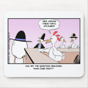 Kip of het Ei? Grappige Cadeaus & Verzamelaarsobje Muismat