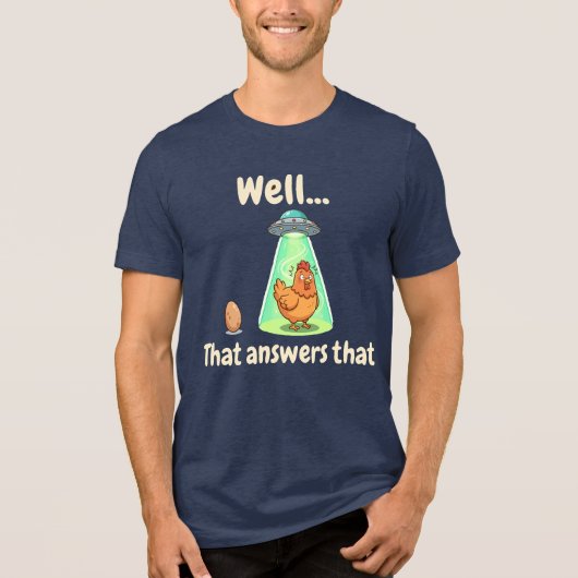 Kip of het Ei Tri-Blend Shirt (Voorkant)