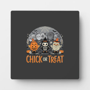 Kip of snoep leuk Halloween kerkhof ontwerp_1 Fotoplaat