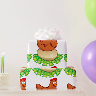 Kip Op Een Gouden Ei Cadeaupapier