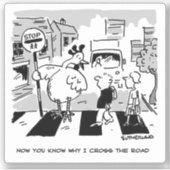 Kip op een schoolkruidverdelger sticker (Voorkant)