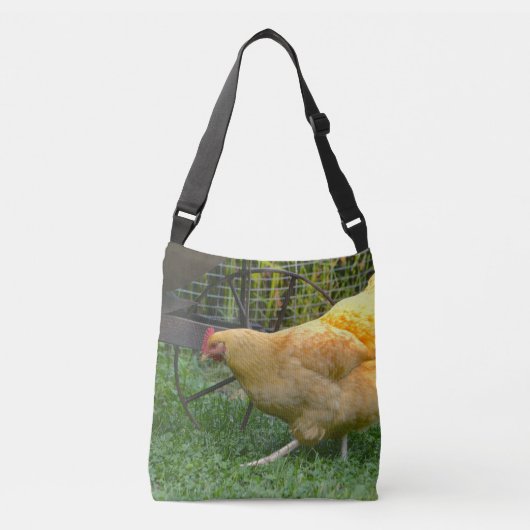 Kip op het Boerderij Crossbody Tas (Voorkant)