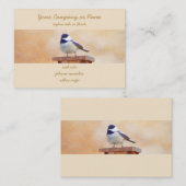 Kip over vogelschilderende oorspronkelijke vogelku visitekaartje (Voorkant / Achterkant)