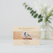 Kip over vogelschilderende oorspronkelijke vogelku visitekaartje (Staand voorkant)