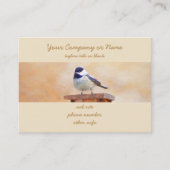 Kip over vogelschilderende oorspronkelijke vogelku visitekaartje (Voorkant)