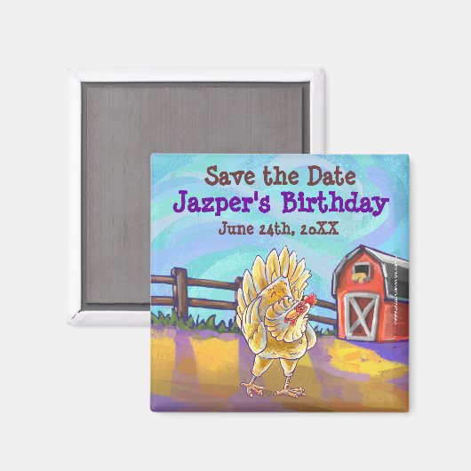 Kip Partycentrum Magneet (Voorkant / Achterkant)