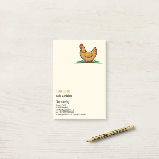 Kip post-it® notes (Op bureau)