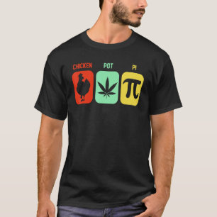 Kip Pot Pastei Drie Van Mijn Favoriete Dingen Grap T-shirt