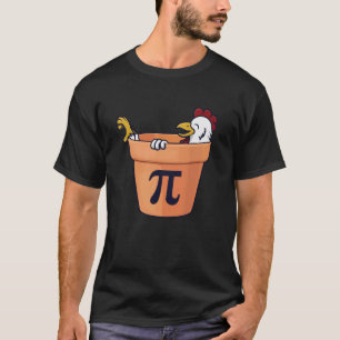 Kip Pot Pastei Grappige Wiskunde Nerd Pi T-shirt