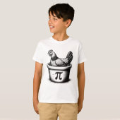 Kip Pot Pastei Grappige Wiskunde Pun Kip Pot Pi Da T-shirt (Voorkant volledig)