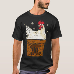 Kip Pot PI Dag Mannen Vrouwen Kinderen Wiskunde T-shirt