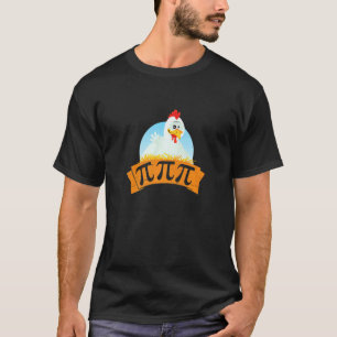 Kip Pot Pi Dag Taart Wiskunde 3.14 T-shirt