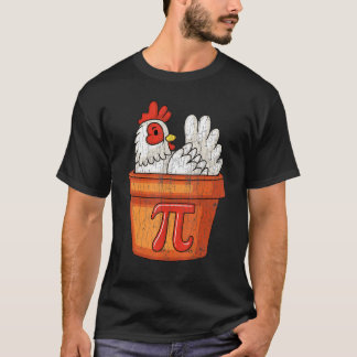 Kip Pot Pi Dag Taart Wiskunde Geek 3 14 T-shirt