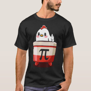 Kip Pot Pi Dag Taart Wiskunde Geek Cadeau 3 14 T-shirt