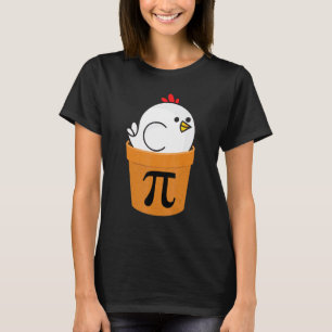 Kip Pot Pi Grappige Wiskunde Dag 1 T-shirt