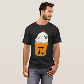 Kip Pot Pi Grappige Wiskunde Dag T-shirt (Voorkant volledig)