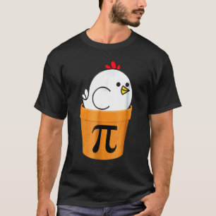 Kip Pot Pi Grappige Wiskunde T-shirt