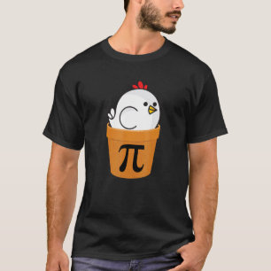 Kip Pot Pi-shirt, Grappig wiskundig cadeau T-shirt