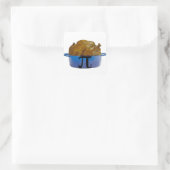 Kip Pot Pi Vierkante Sticker (Tas)