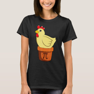 Kip Pot Pi Wiskunde Dag T-shirt