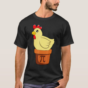 Kip Pot Pi Wiskunde Dag T-shirt