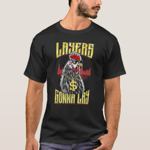 Kip Rapper 80s Hip Hop Design Voor Rap Artiest T-shirt