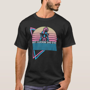 Kip retro beste kluckkin papa ooit t-shirt