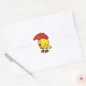 kip ronde sticker (Envelop)