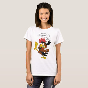 Kip: "Schop de eieren niet." T-shirt