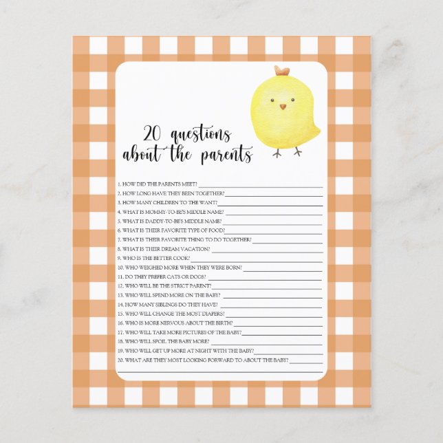 Kip - spelletjes - 20 vragen over de ouders (Voorkant)