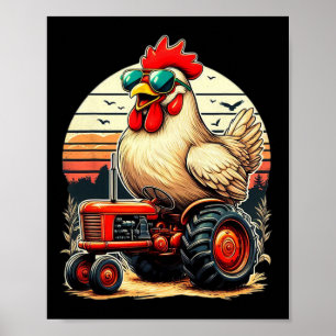 Kip Sungles Dierboerderij Grappig Voor Boeren Mann Poster