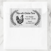 Kip takken Klassiek Ei Kartonnen Label (Tas)