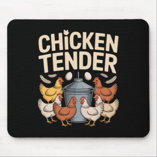 Kip Tender Grappige Kippenboer Pun Humor Muismat