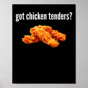 Kip Tenders Shirt Hebben Funny Chicken Tender Lief Poster