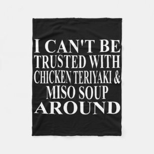 Kip Teriyaki Kleding Amazing Funny Miso Soep D Fleece Deken