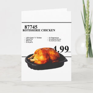 Kip uit de oven 4.99 Grappige kip Kaart