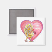 Kip Valentijnsdag Magneet (Voorkant / Achterkant)