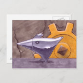 Kip van Metaal briefkaart (Voorkant / Achterkant)