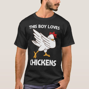 Kip voor jongens Kinderen Pluimvee Haan Ei T-shirt