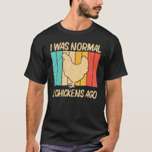Kip voor mannen Vrouwelijke kippen en kippootpluim T-shirt