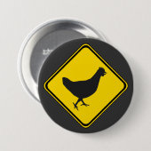 Kip Xing. Ronde Button 7,6 Cm (Voorkant /achterkant)