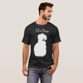 Kip - Zijde Mama Wit Fluffy Zijdezachte Kip T-shirt (Voorkant volledig)