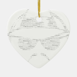 Kipana rijdt met laag tekstlaagje keramisch ornament